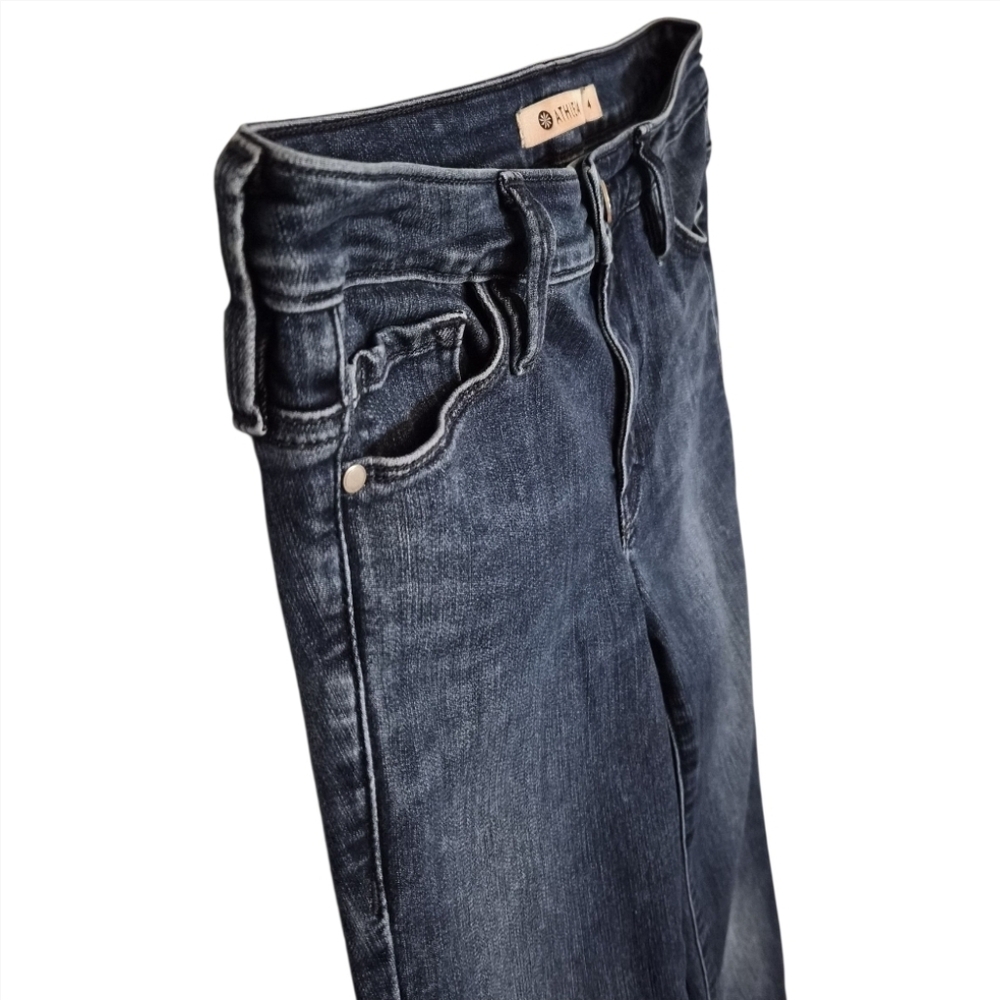 Athleta Skinny Jeans High Rise Dark Wash Stretch Sculptek sz 4 - Picture 5 of 11